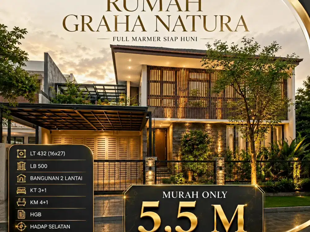 MURAH GRAHA NATURA FULL MARMER DKT CITRALAND LONTAR DARMO