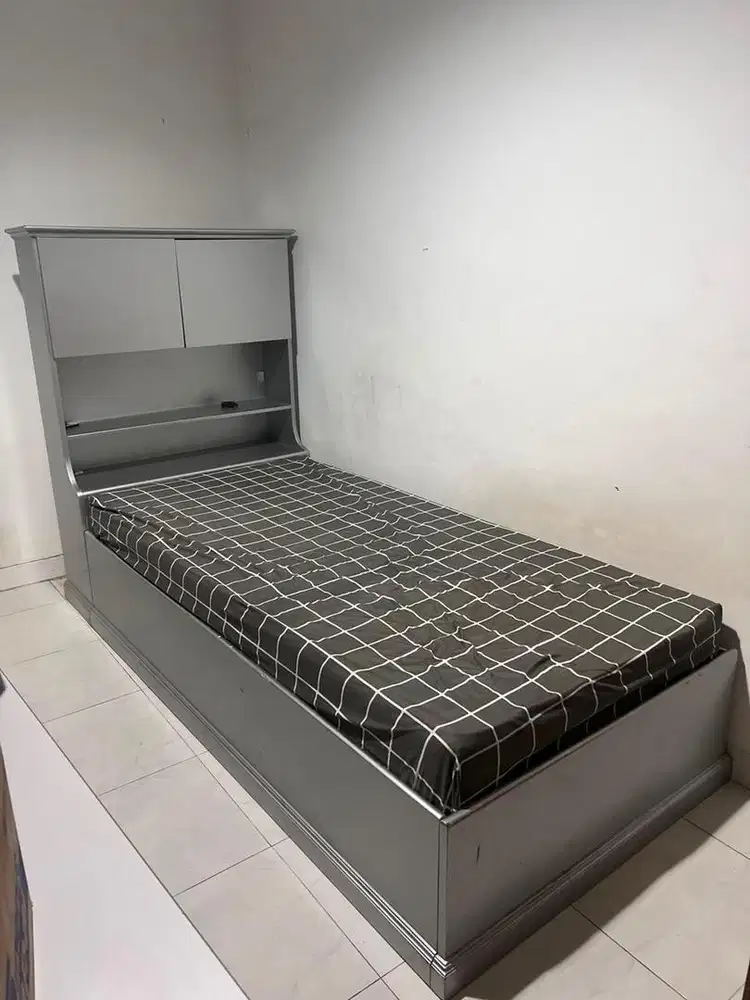 [Nego] Dipan Kasur Single Bed Ranjang Custom Anak Divan Headboard Kayu