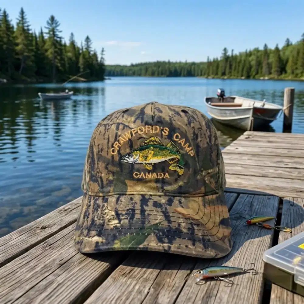 Topi Vintage Real Tree Mancing Ikan Original Second