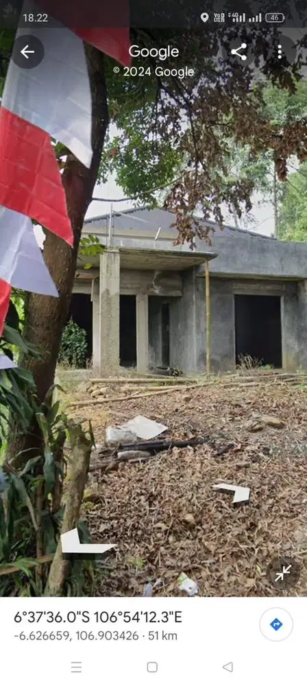 JUAL MURAH TANAH 200 METER DEKAT DENGAN VILLA PRABOWO HAMBALANG