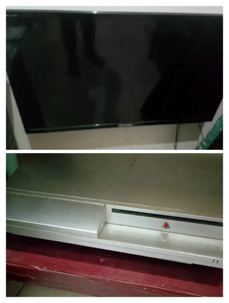 Jual 1 paket Tv dan PS 3 Fat