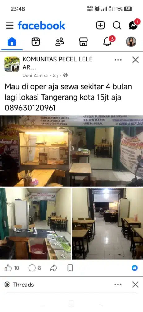 Over lapak pecel lele ayam penyet