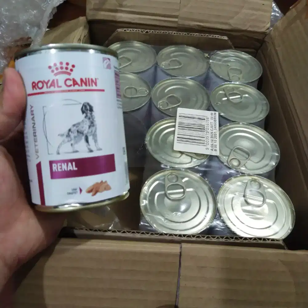 Dog food ROYAL CANIN RENAL 11 kaleng , harga net jual cepat