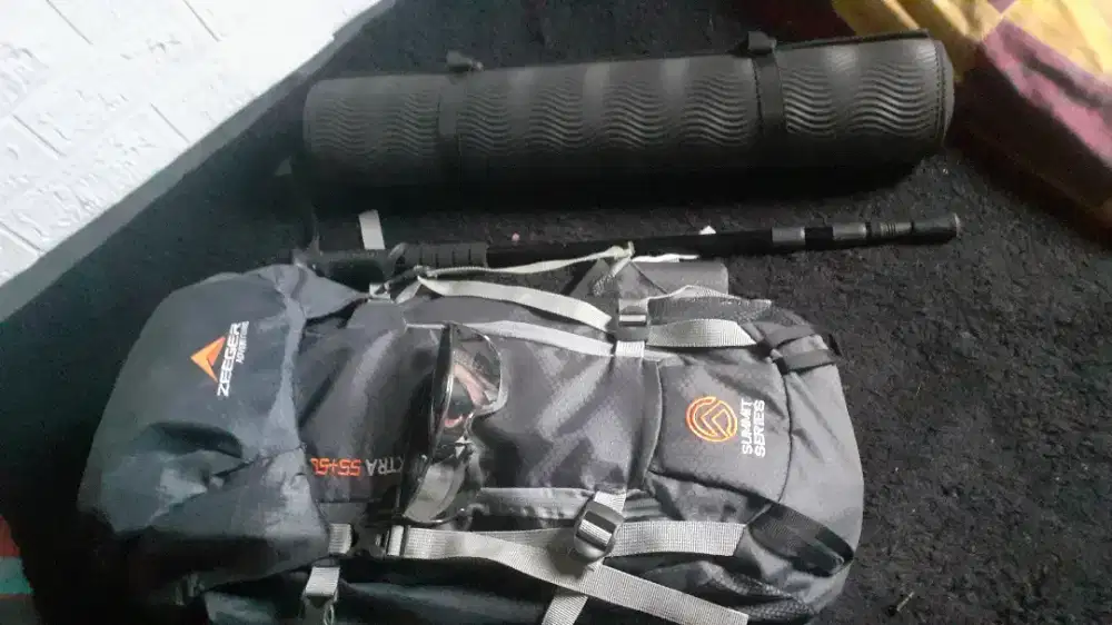 Jual paketan carier hydropack matras headlamp