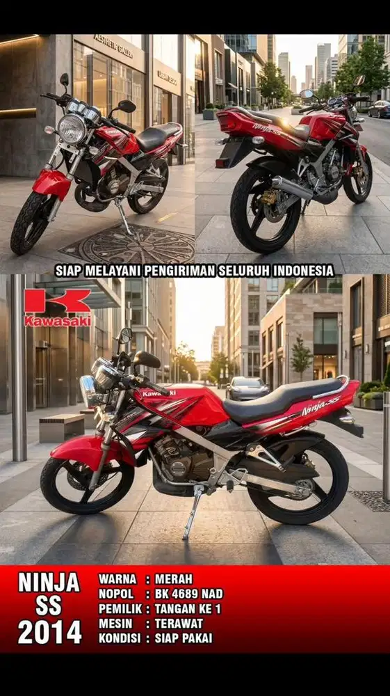 NINJA SS MERAH MERONA ORIGINAL CAT ISTIMEWA