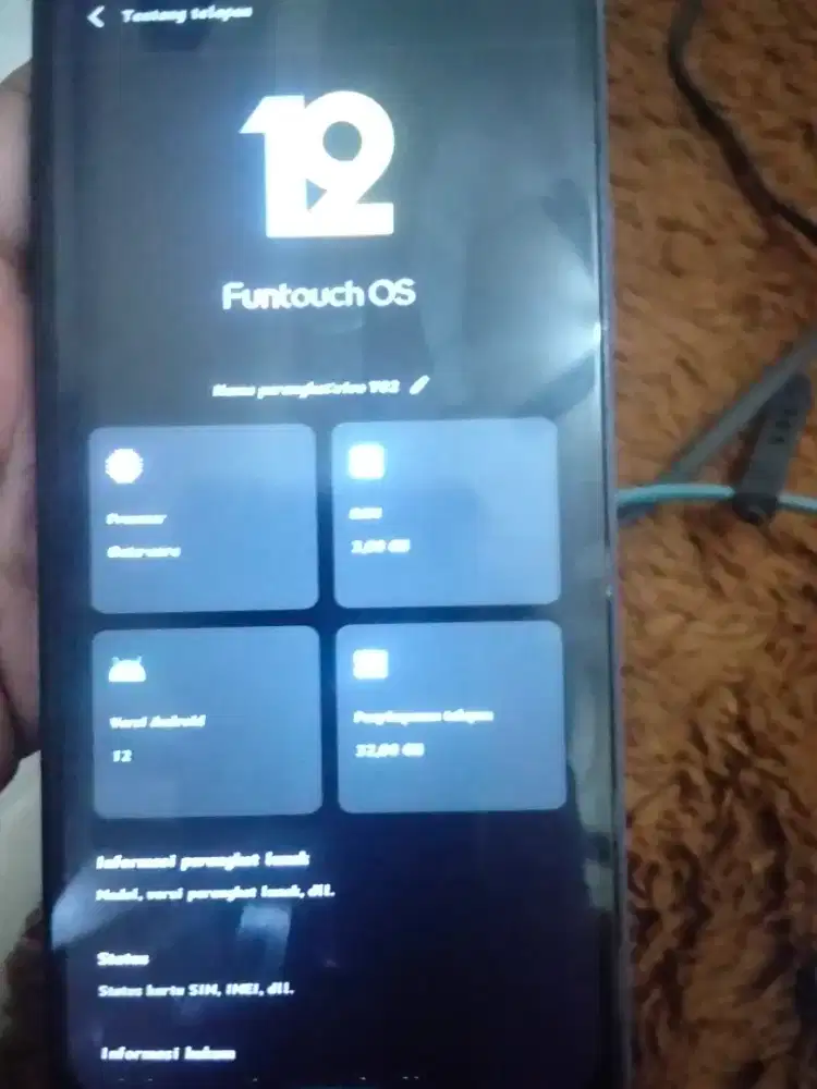 Hp vivo y02 650 nego dikit