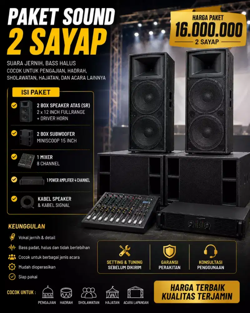 Paket sound system baru