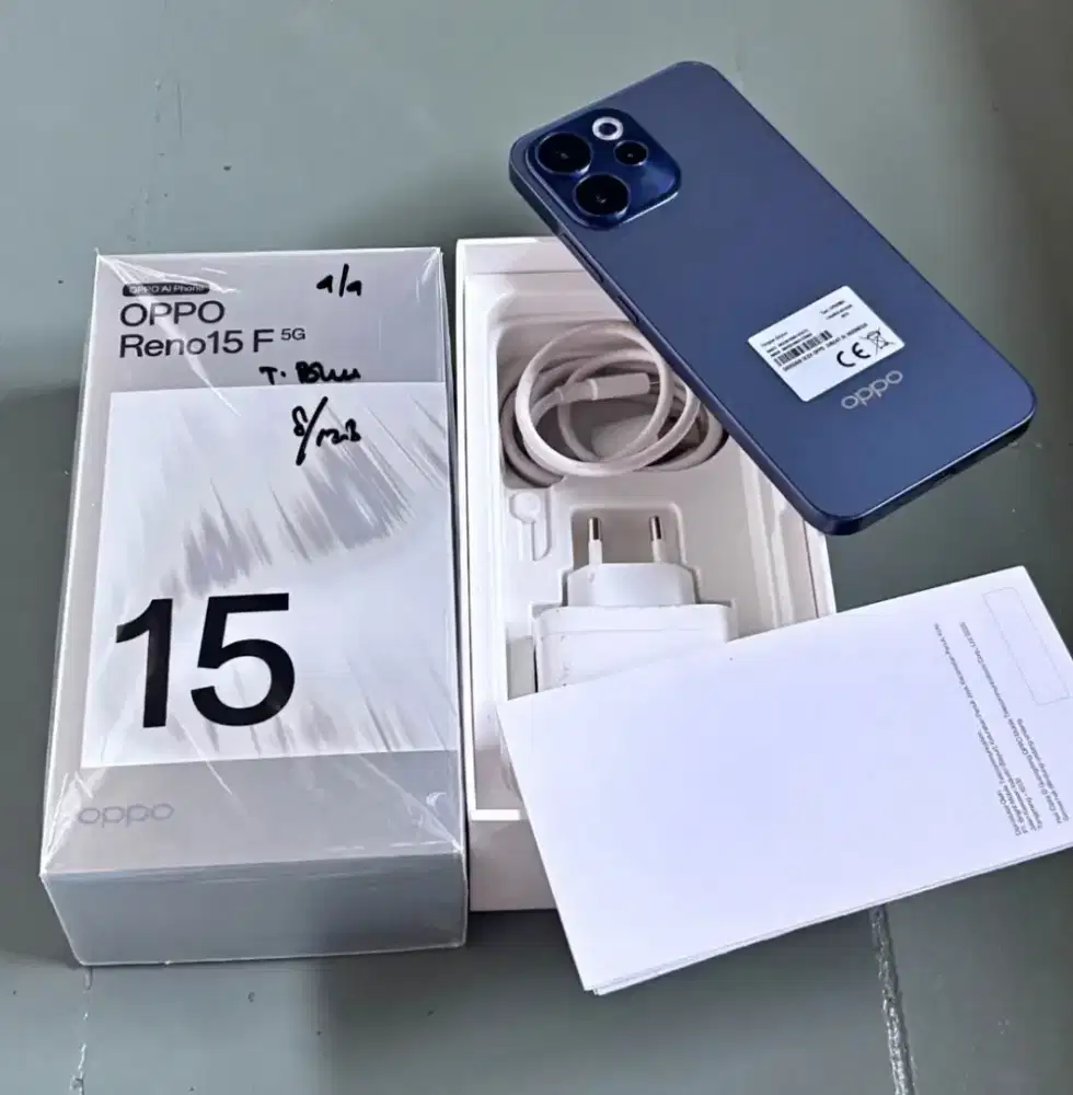 Oppo reno 15f 5g ram 8 128 fulset garansi