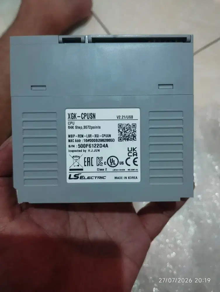 PLC LS Electric XGK-CPUSN V2.21Bekas Tested Normal