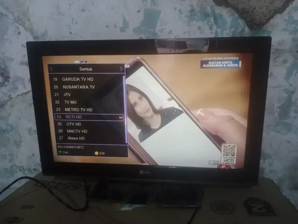 Tv lcd LG32inch+stb digital
