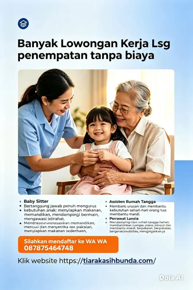 Banyak Job: Baby Sitter ART & Perawat Lansia Terpercaya -Terakreditasi