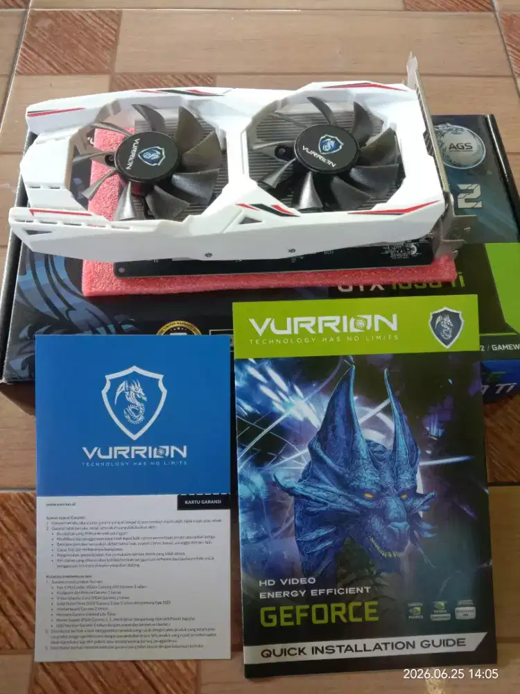 VGA GeForce GTX 1050 Ti 4GB GDDR5 128-bit (Area Jogja)
