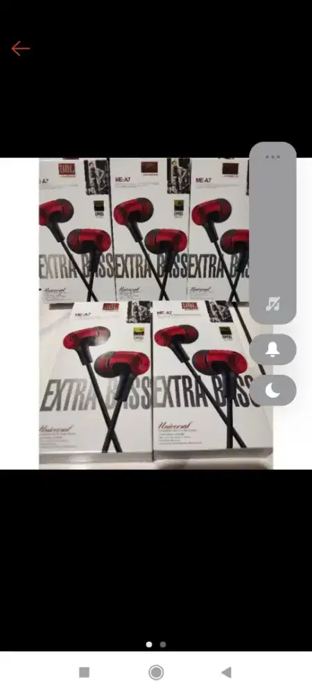 Headset JBL Xtra bass ME47