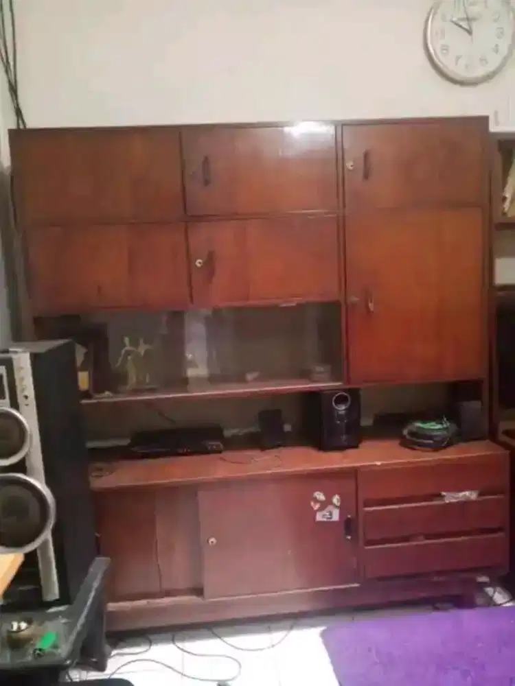 Lemari Liswar Jati 2 unit