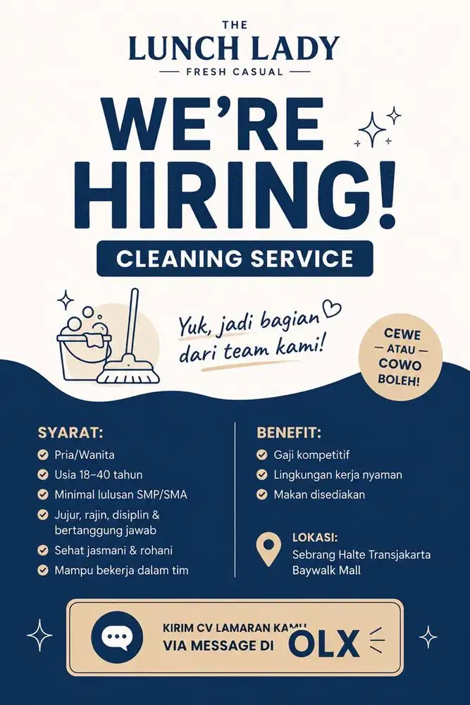 LOKER CLEANING SERVICE PLACEMENT PLUIT AREA