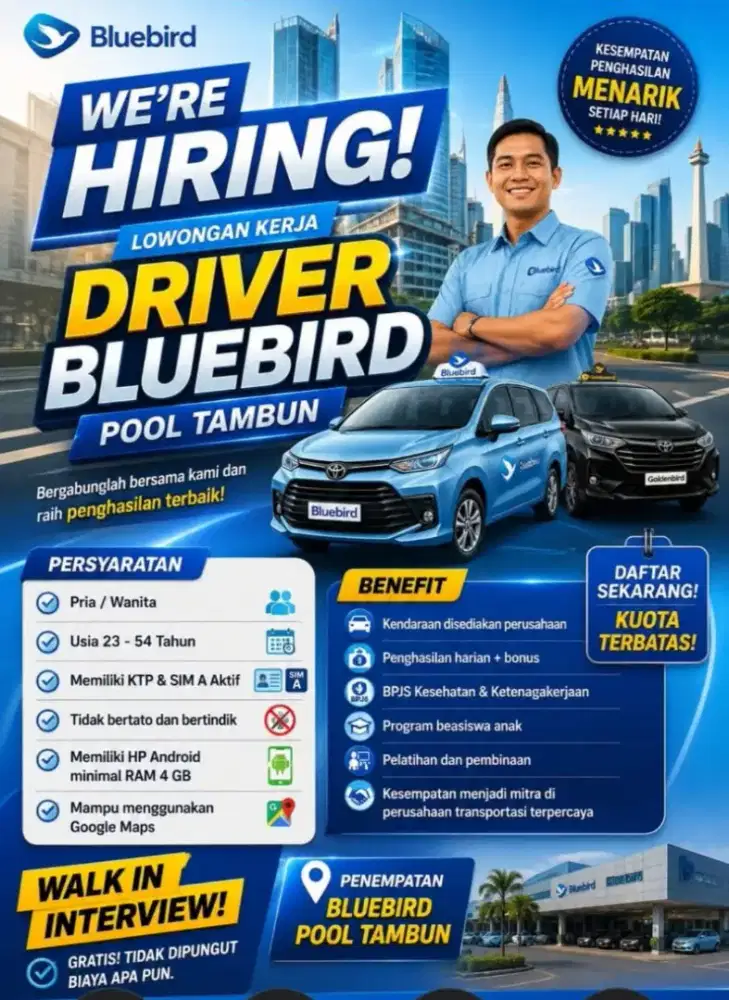 Lowongan pekerjaan driver