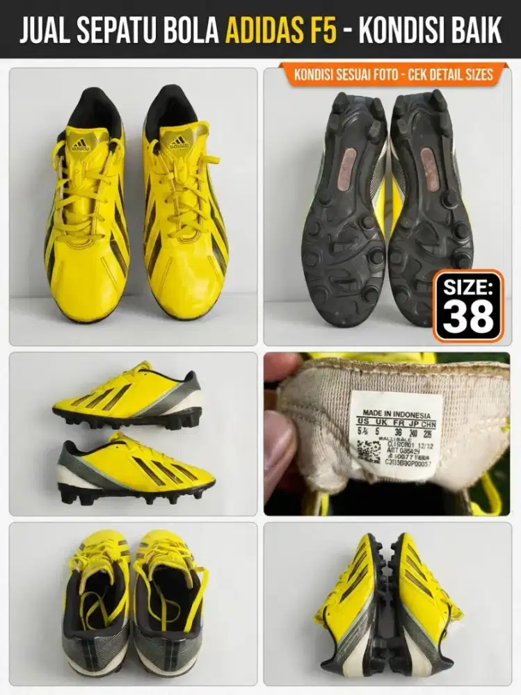 Sepatu Bola Adidas F5 Upper Original