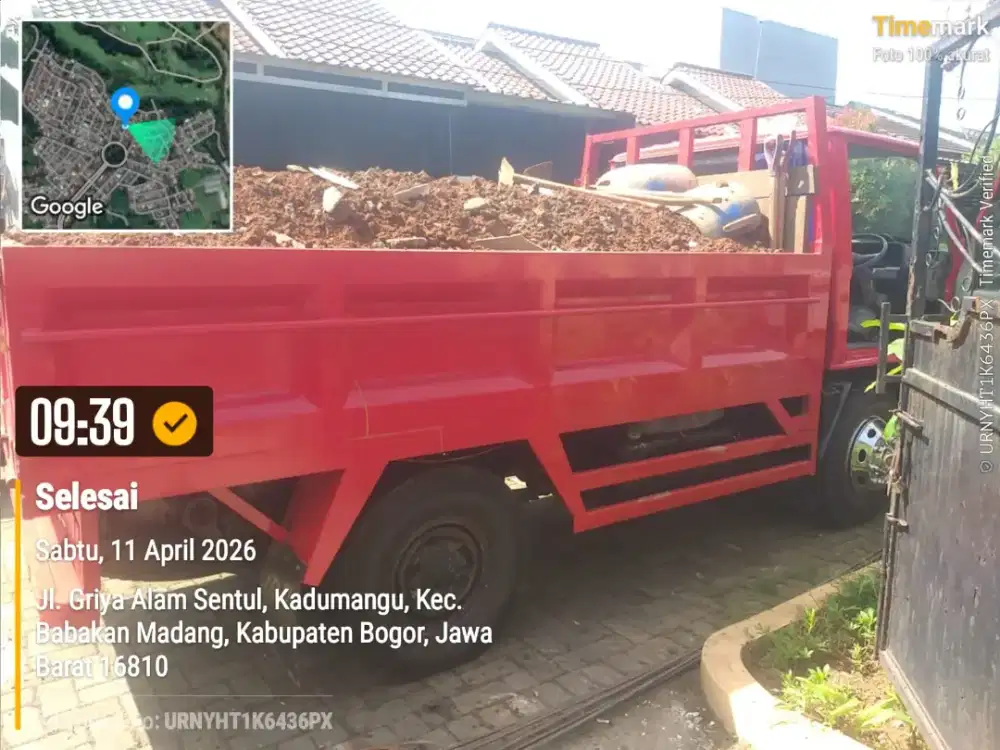 Jasa buang puing dan angkutan sampah