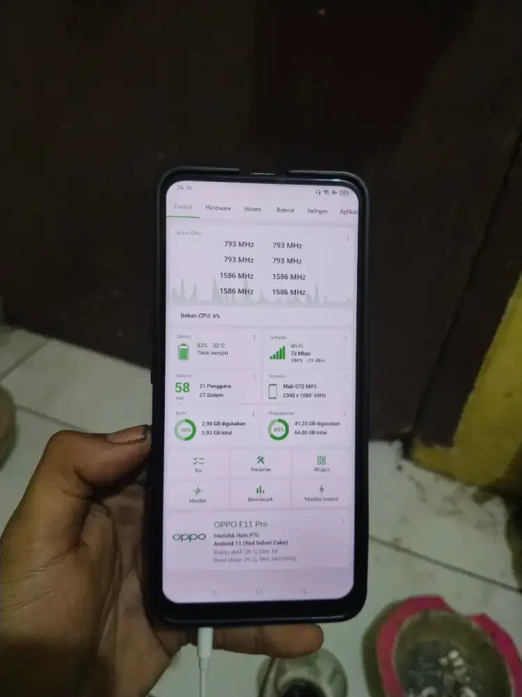 OPPO F11 PRO 6/64 HP+KABEL DATA