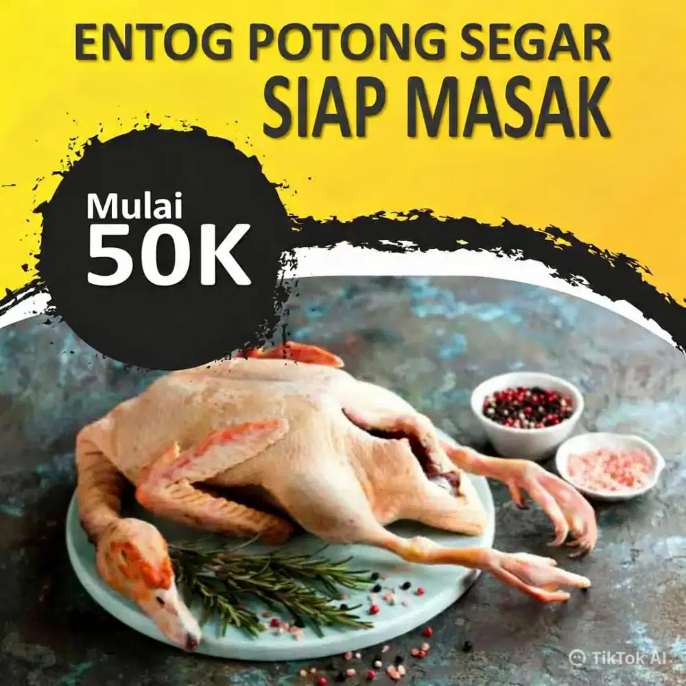 Entok segar siap masak