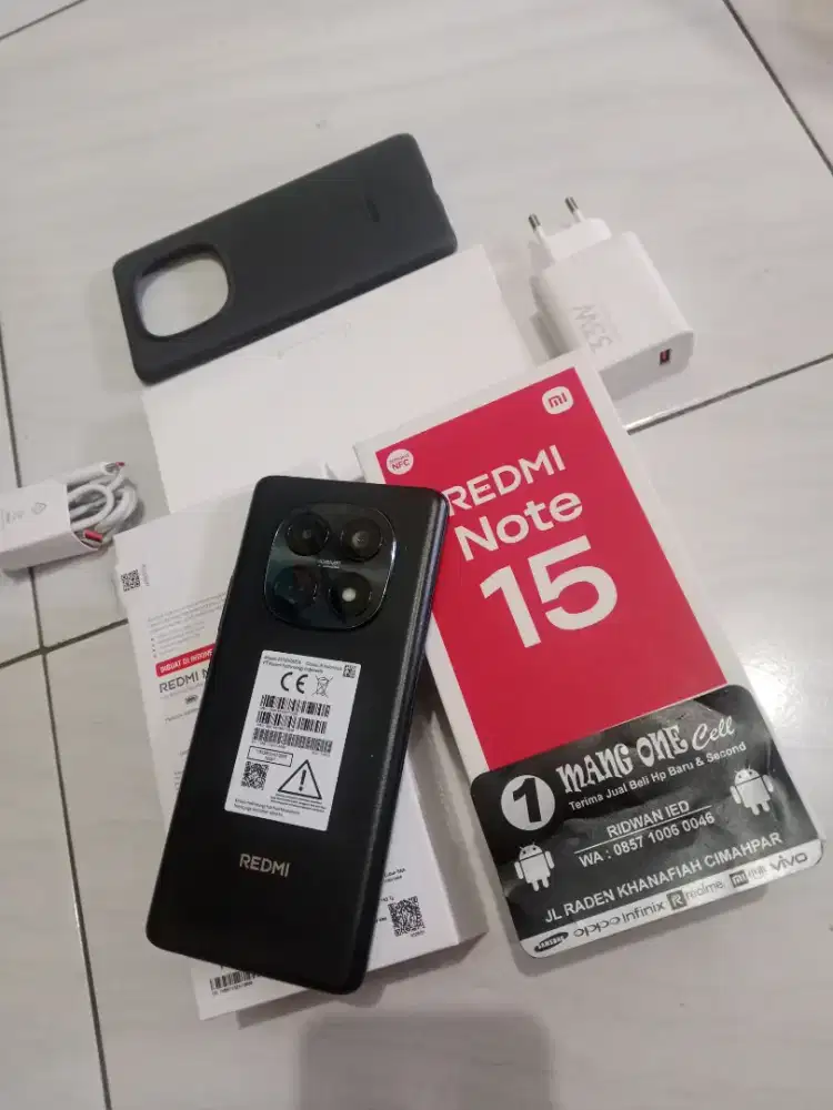 Xiomi note 15 8/128 resmi fullset