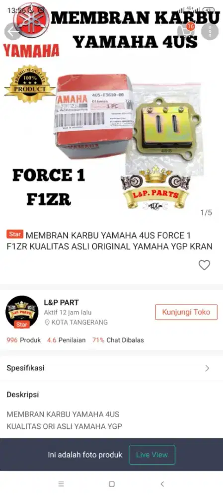 Membran set motor fiz r