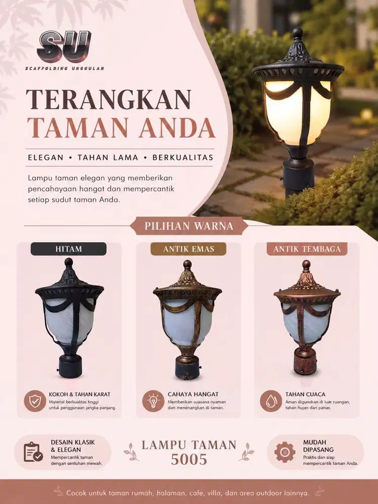 Jual Lampu Pilar Klasik Lumajang