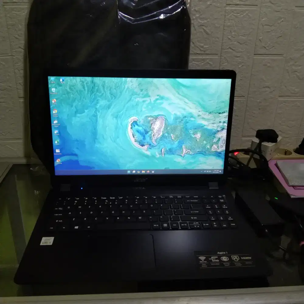 Laptop Acer core i5 gen 10 ram 12gb SSD 128+HDD 1000gb normal