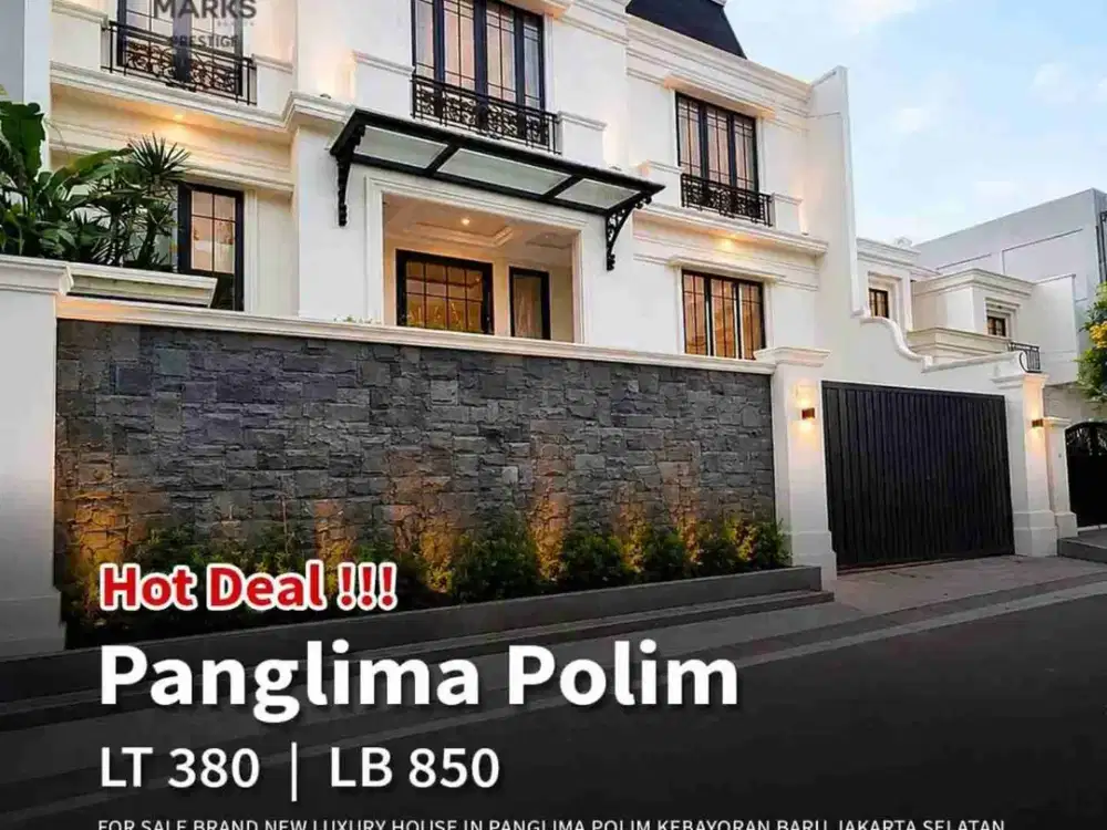 FOR SALE BRAND NEW LUXURY HOUSE IN KEBAYORAN BARU

Lokasi Elit dan Strategis di Panglima Polim Jakarta Selatan, Lingkungan Rindang dan Asri

LT 380m2
LB 850m2
