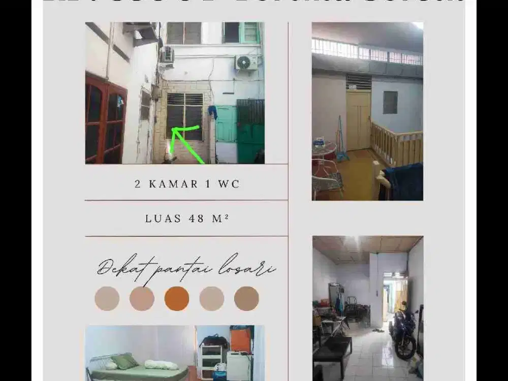 Rumah Jl. Alimalaka 1 (lorong dekat radio Telstar) 
Kamar Tidur 2
Kamar Mandi 1
Listrik 2200 SHM
Luas 48 M2
Penilaian Objek Rp. 625 JT
Rp. 550 JT ( Terima Bersih)