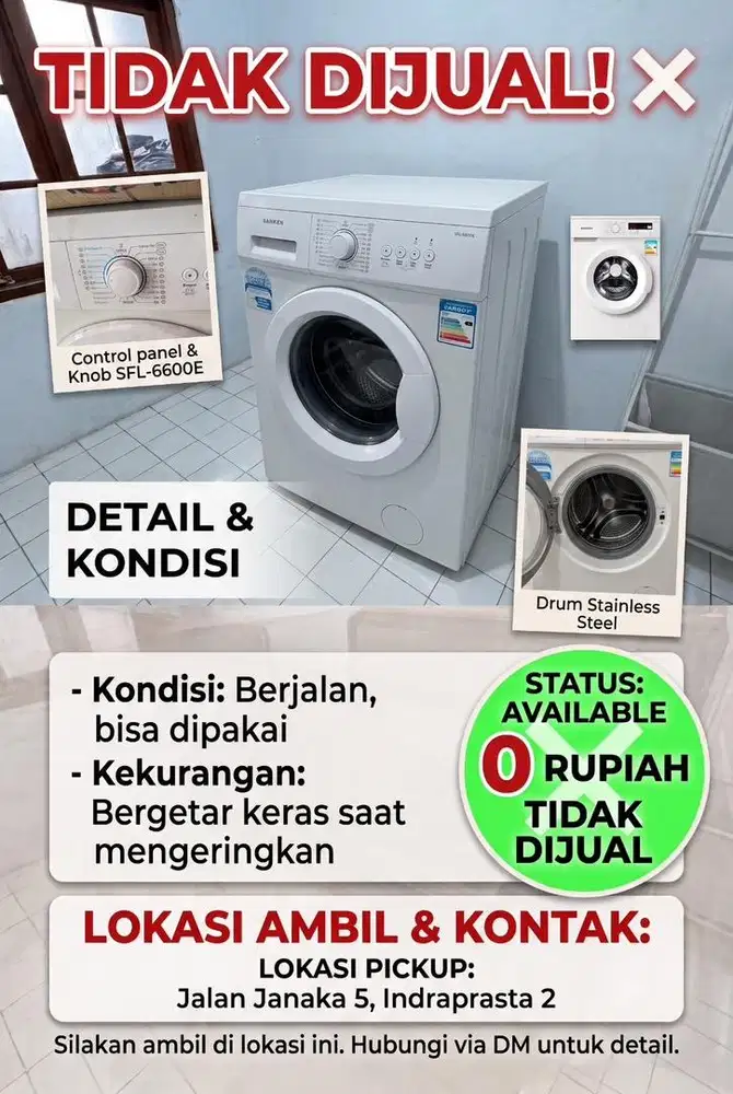 Sanken Front Load SFL-6600E