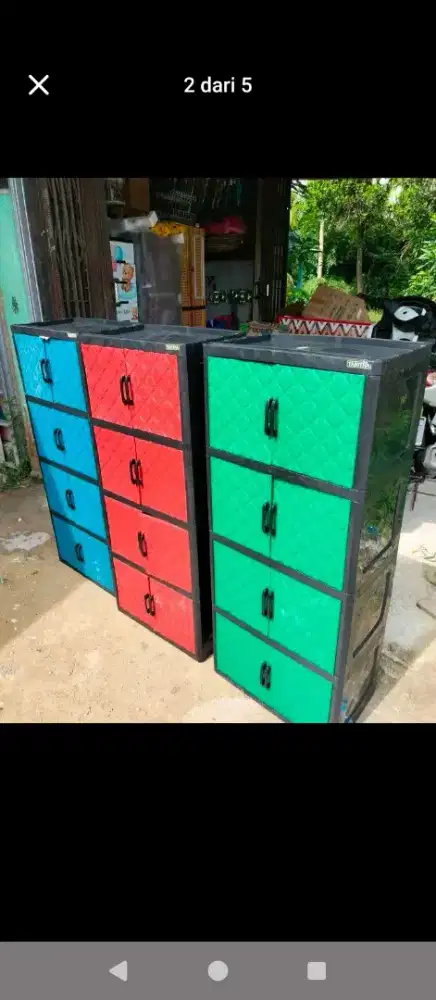 Lemari susun 4 pintu