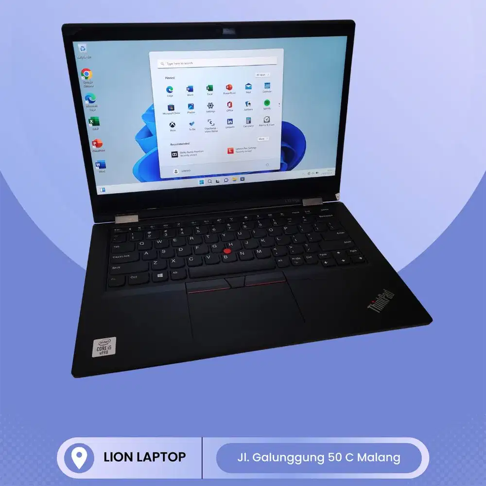 RAM 16GB Core i5 Gen10 Flip 360° SSD 256GB Lenovo Thinkpad YOGA L13 [2