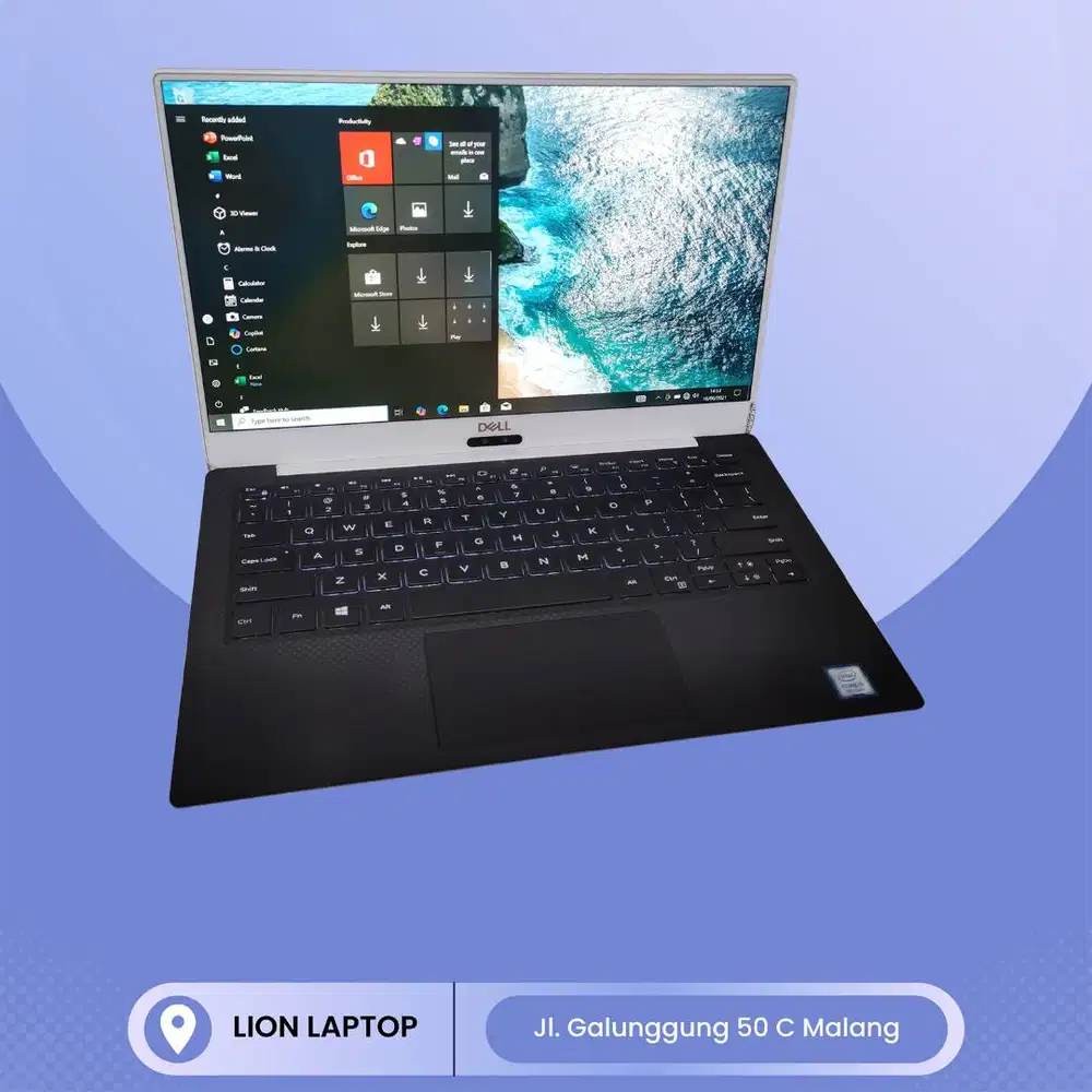 Slim & Ringan Core i5 RAM 8 SSD 256 DELL XPS 13 9370 [29|07]
