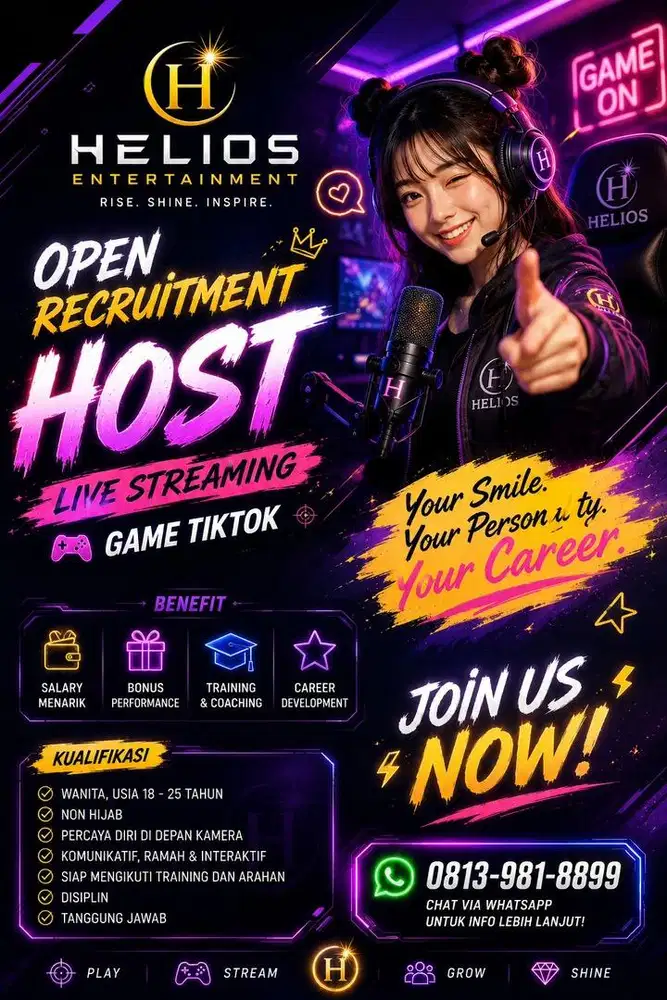[Khusus Wanita] HOST LIVE GAME TIKTOK Jakarta Utara Sunter