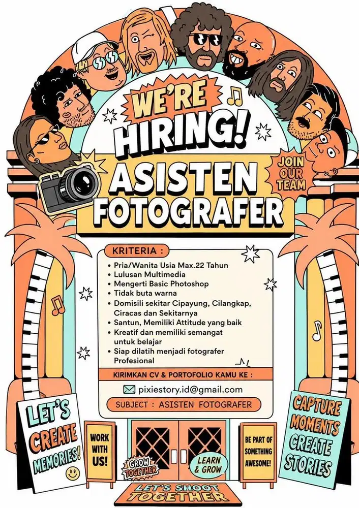 LOWONGAN ASISTEN FOTOGRAFER