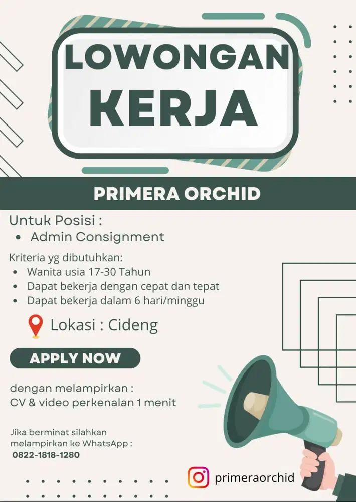 Lowongan Pekerjaan Toko Bunga Anggrek