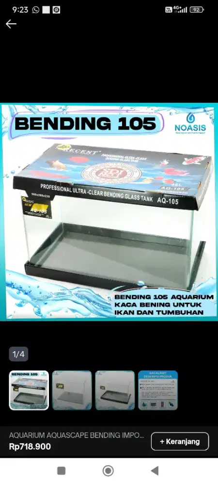aquarium bending optic clear