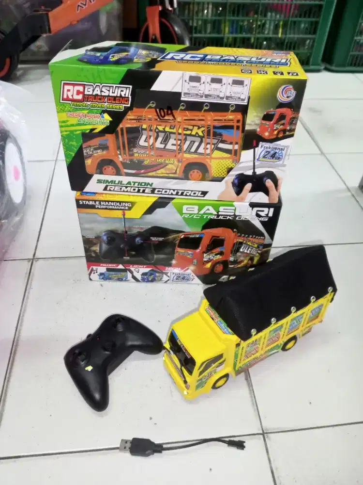 Mainan Anak Rc truk oleng terpal cas