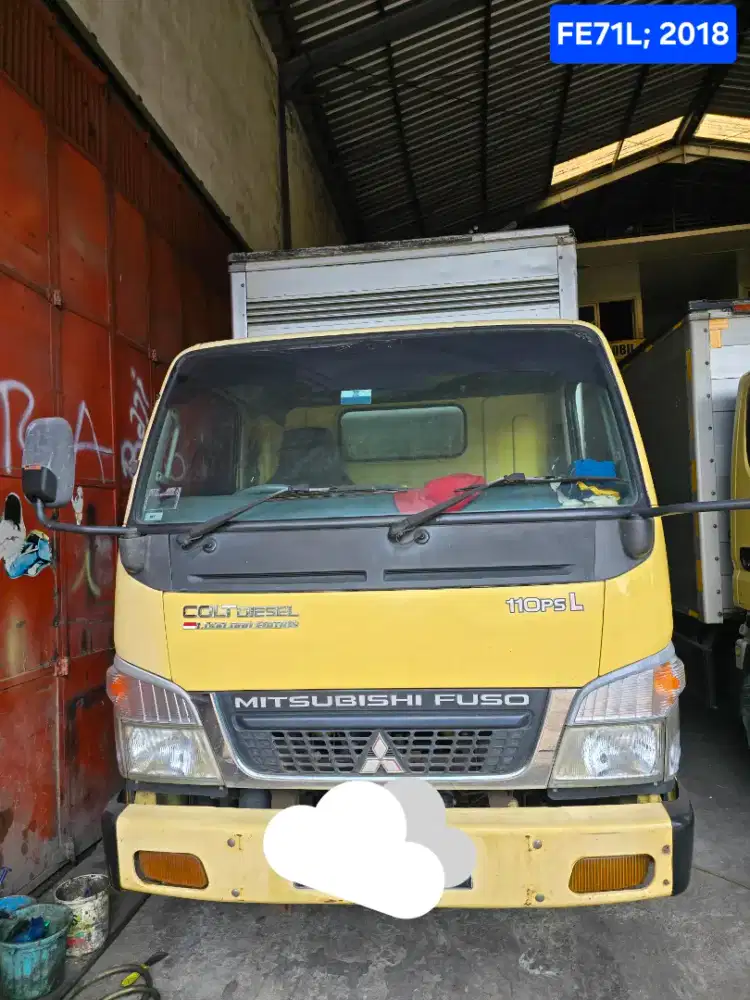 Truk Mitsubishi Canter 4roda Long Chasis Box 2018