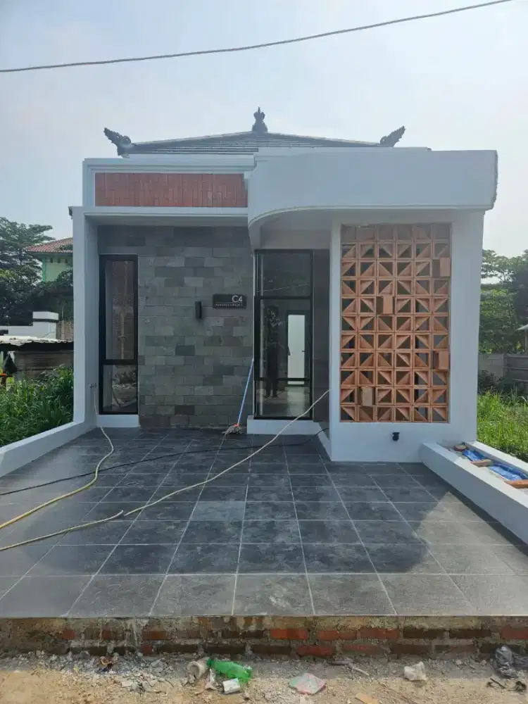 Rumah sederhana bergaya bali