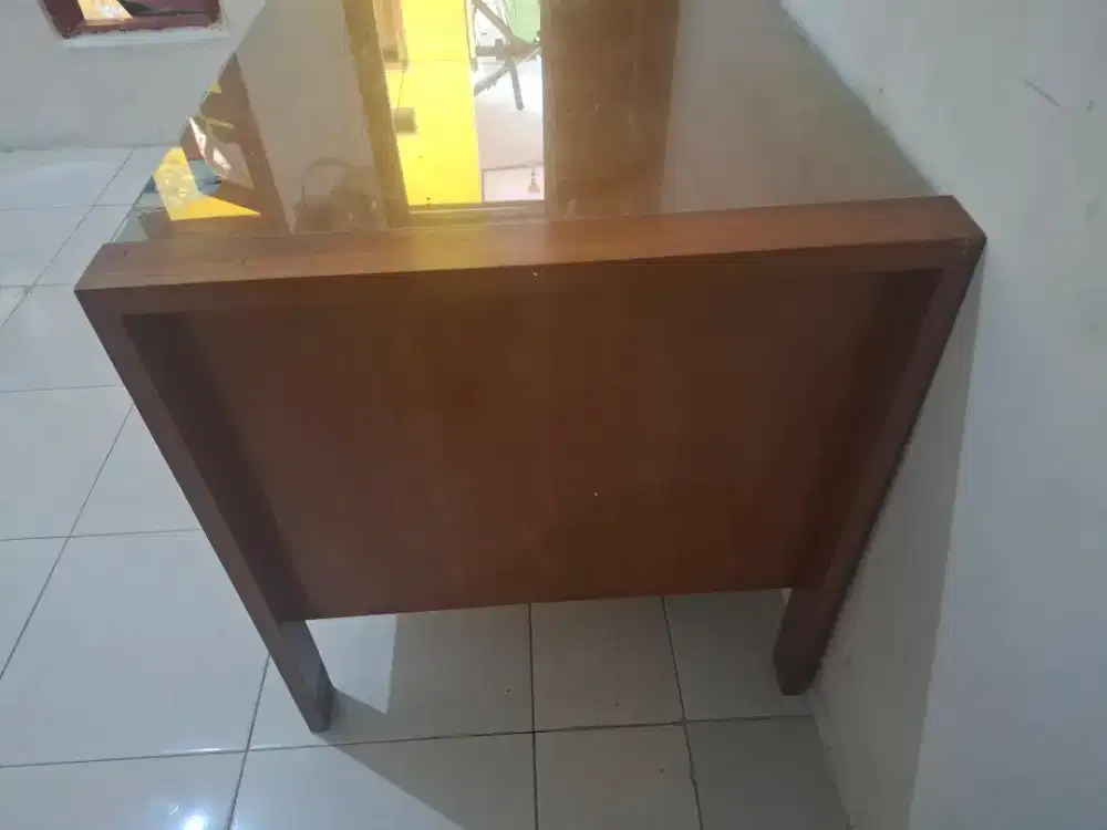 Meja kayu jati asli