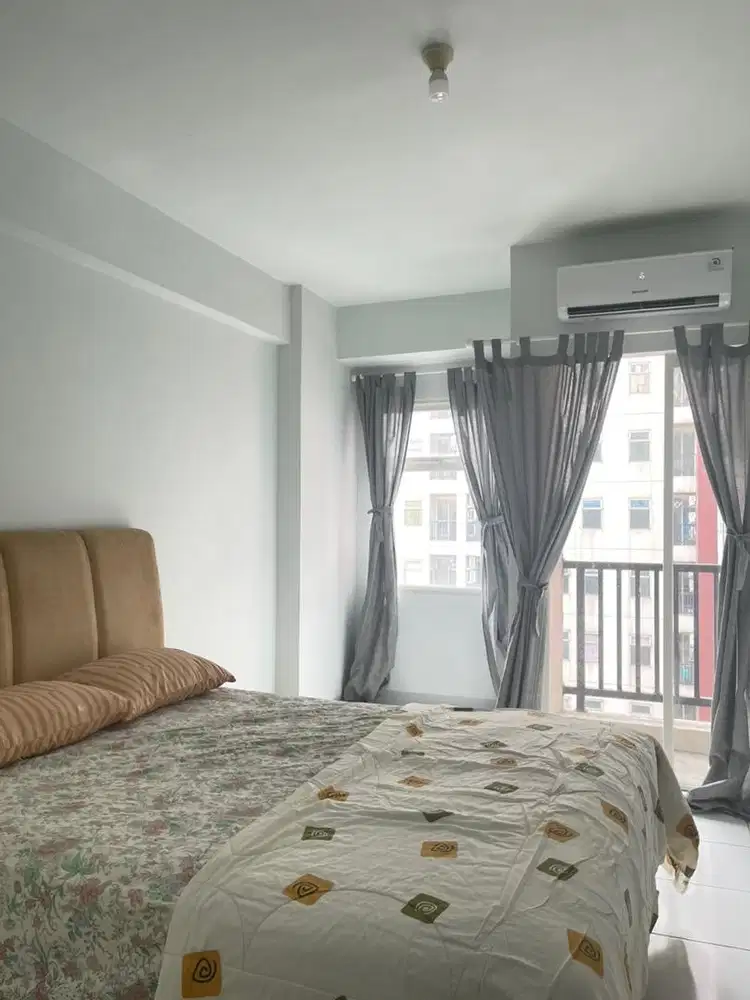 Sewa apartemen studio semi furnish 18juta/tahun