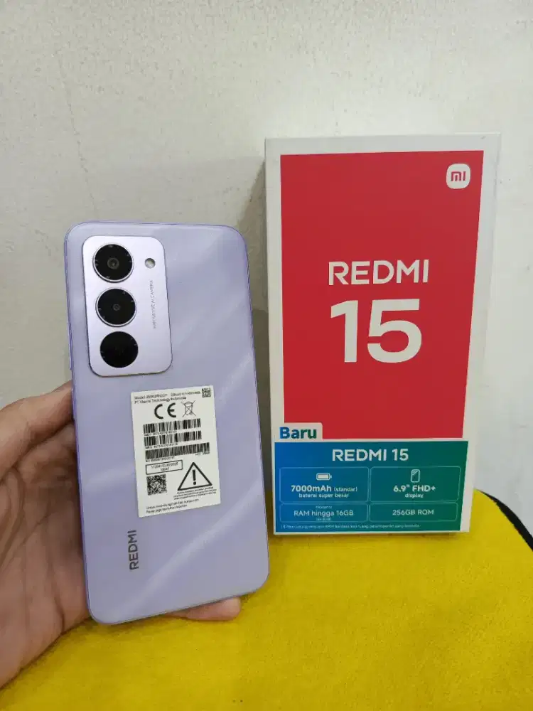 Xiaomi Redmi 15 8/256 Garansi Panjang Mulus seperti baru Fullset Ori
