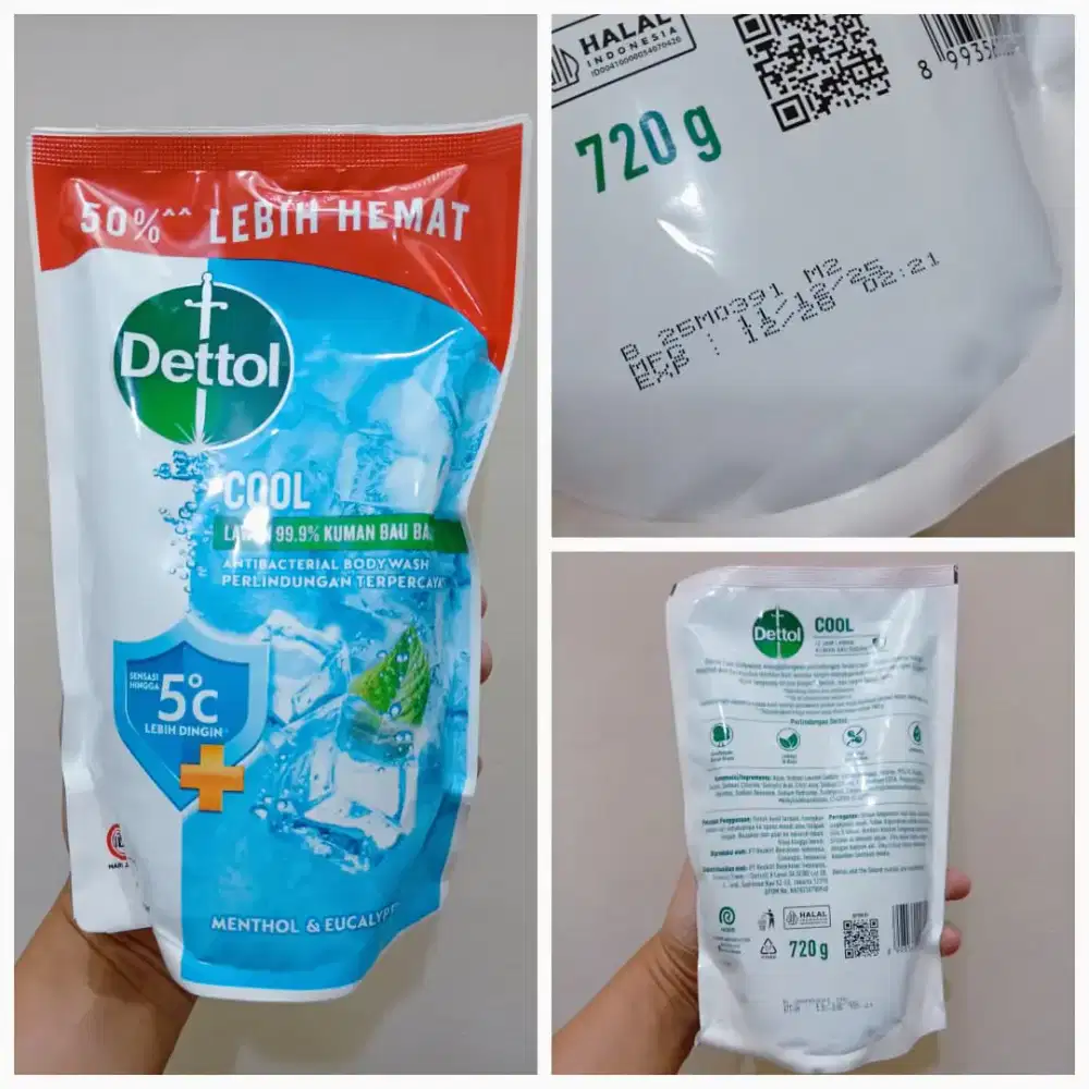 Dettol Body Wash Antiseptic Cool 720 Gram