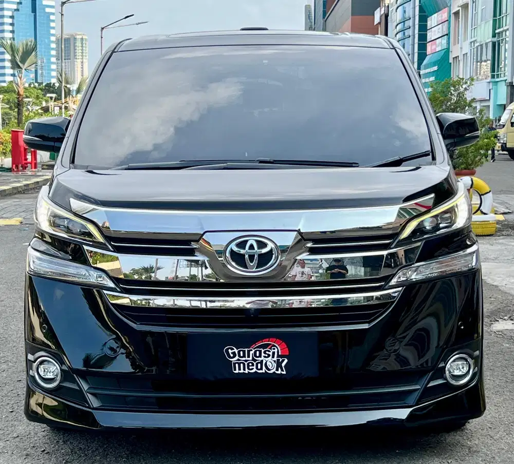 Toyota Vellfire Vell fire G 2016 Antik Low KM Murah Bekas Hitam Ganjil