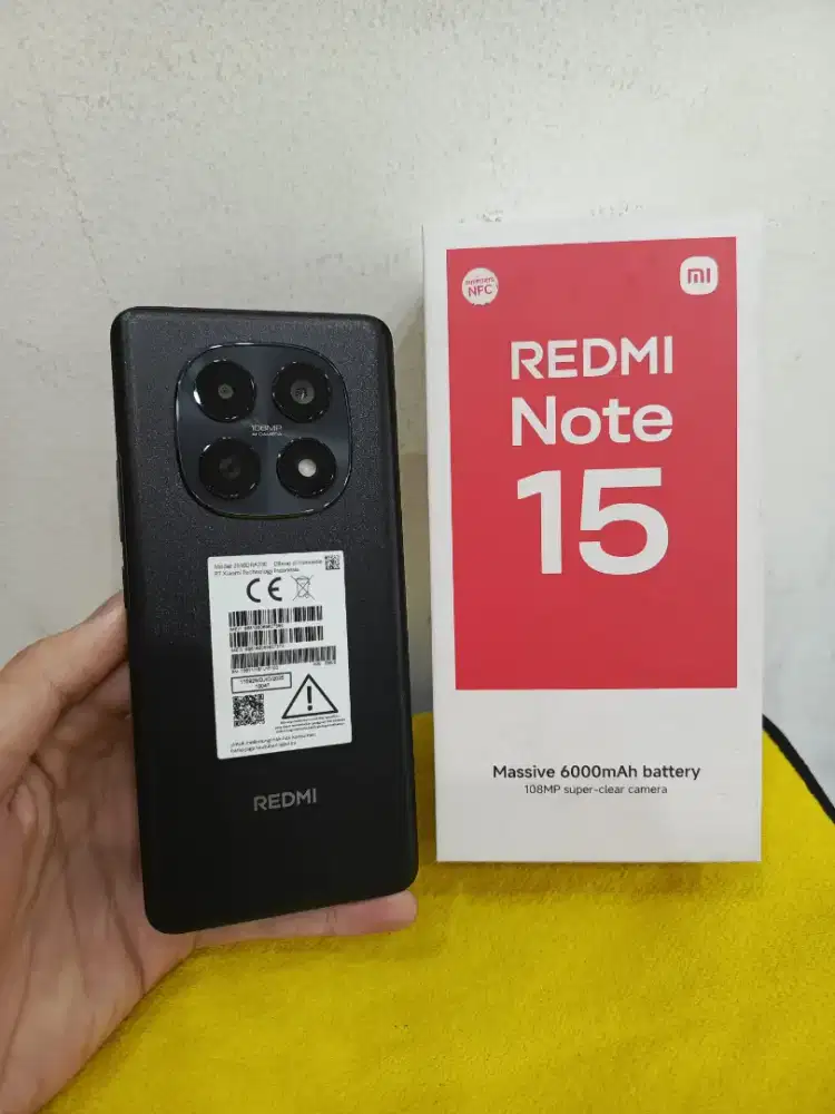 Xiaomi Redmi Note 15 8/256 Garansi Panjang, Mulus seperti baru,nominus