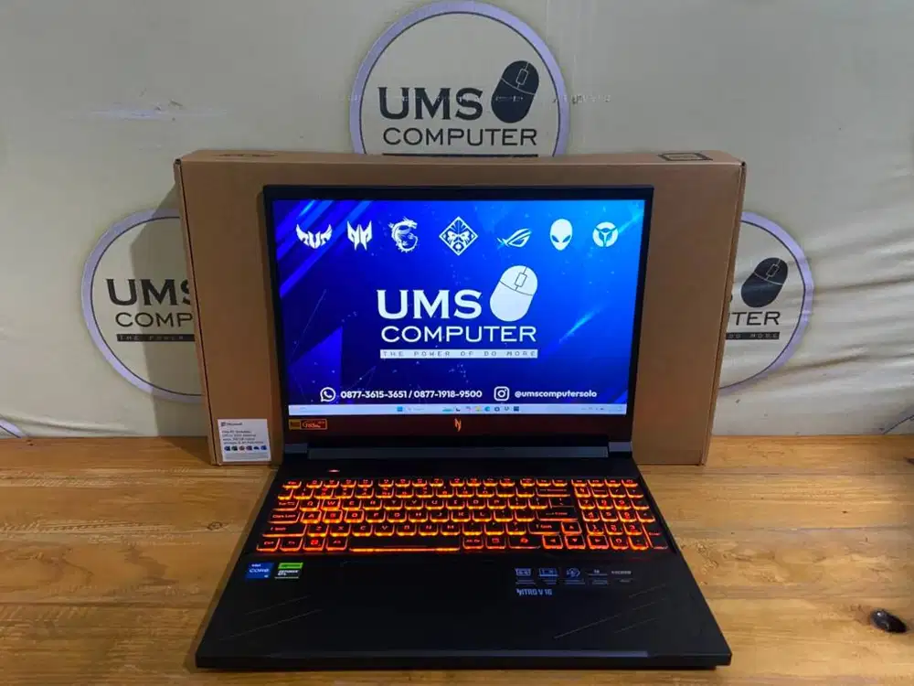 ACER Nitro V16 ANV16-71 Core i5-14450HX RAM 16GB SSD 512GB RTX 4050