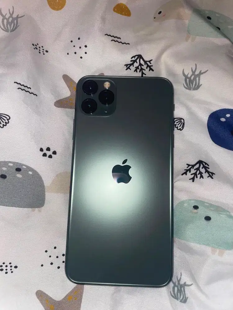 Jual Iphone 11 pm 256gb midnight green