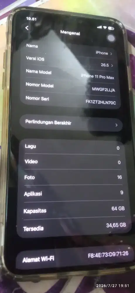 Iphone 11 pro 64 inter